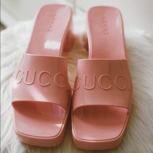 Gucci Women’s Rubber Slide Sandals